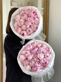 Pink peonies Sarah Bernhardt'