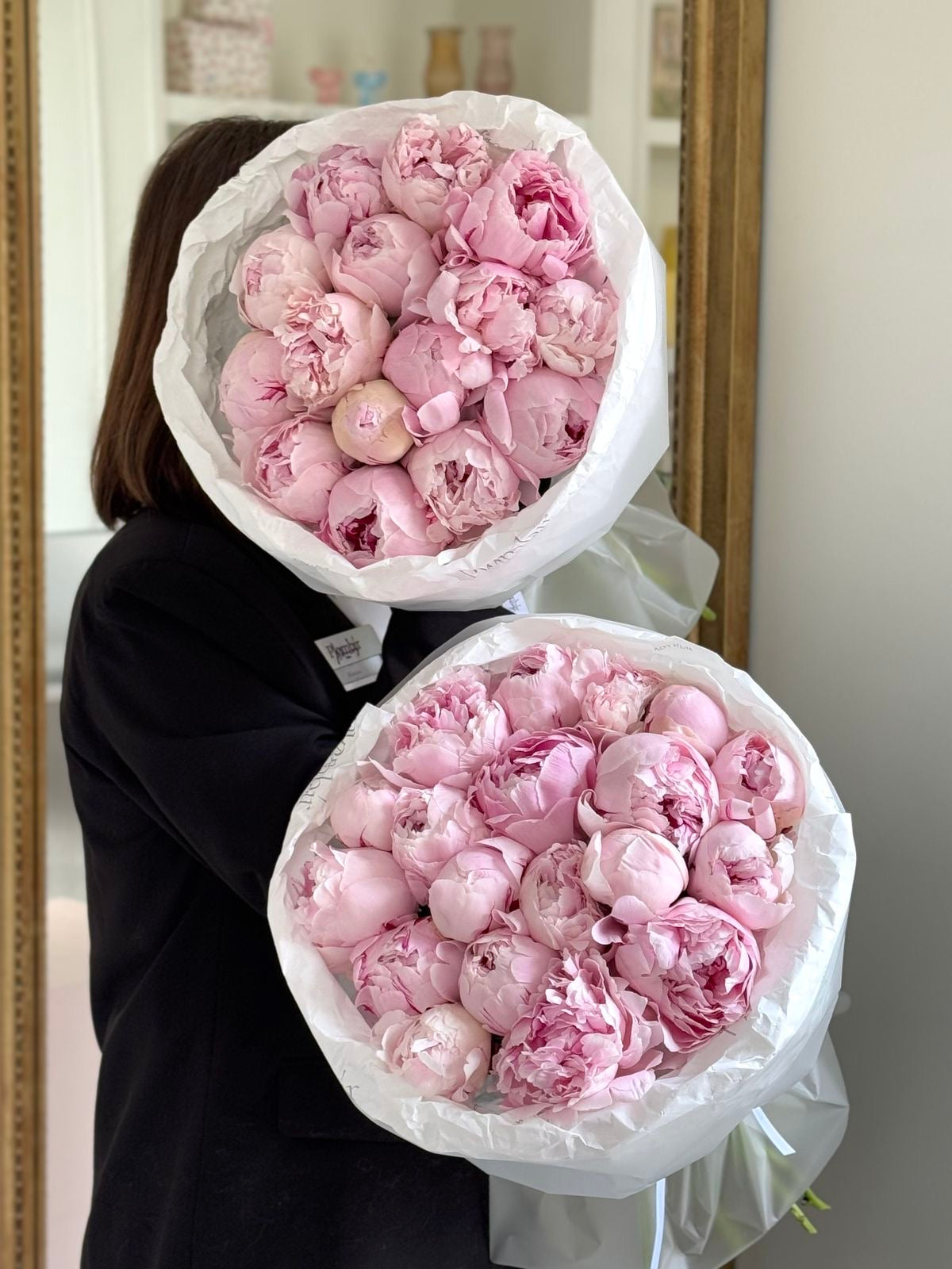 Pink peonies Sarah Bernhardt'